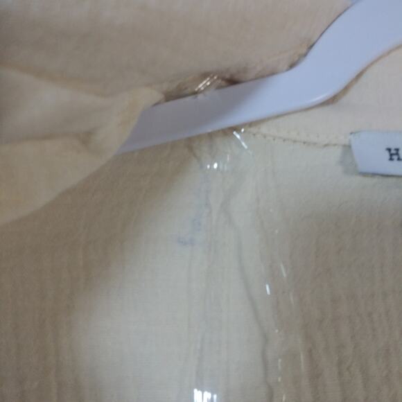 Hyfve Layered With Love Cream Natural Neutral Classic Jacket Size L - Picture 9 of 11